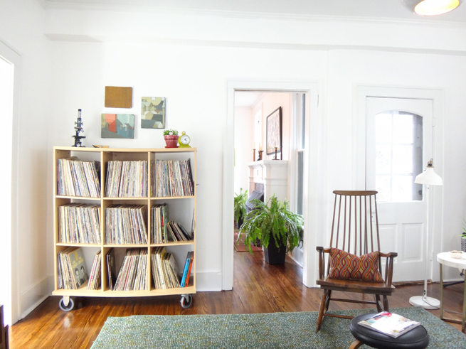 picture family room record cabinet