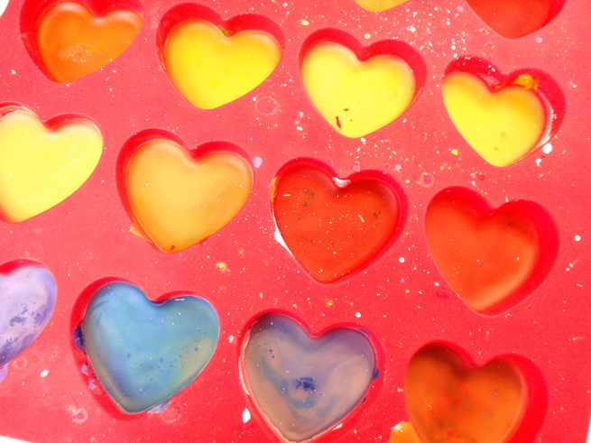 image crayon hearts