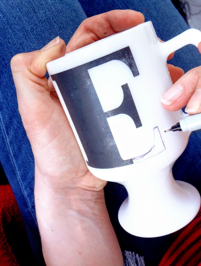 image monogram mug sharpie